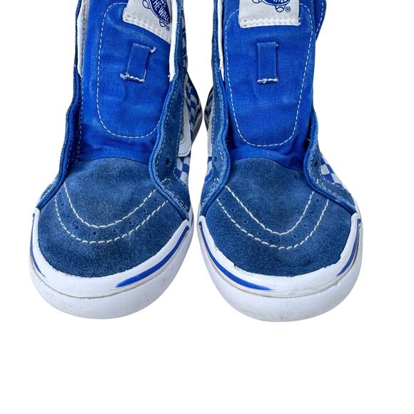 VANS SK8 HI X DISCOVERY Shark Week Skate Shoes Kids 3 Back Zip Save the Sharks - Picture 5 of 10